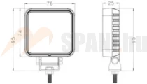 LED munkalámpa 12x1W