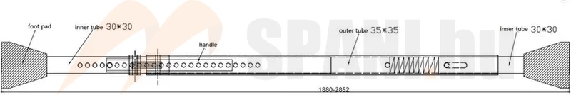 Teherkitámasztó 1880-2850 mm