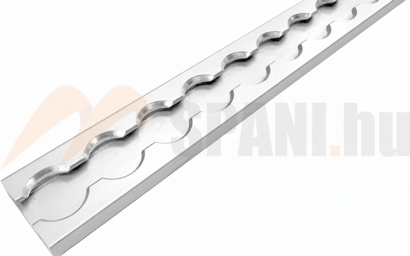 Airline sín 34x10mm 1000mm szögletes furat nélkül