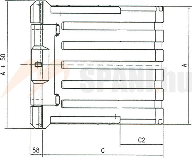 Szerszámosláda95x50x50 WK-HP80