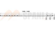 Teherkitámasztó sínbe 2085-2485 19mm