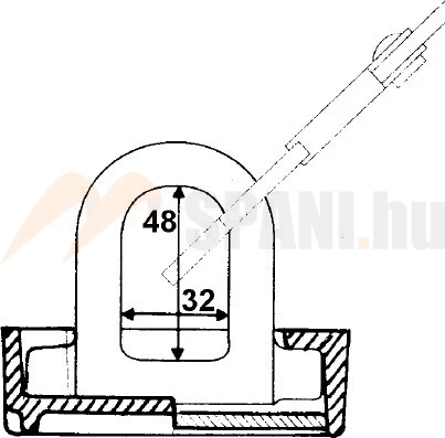 Rögzítő fül hegeszthető
