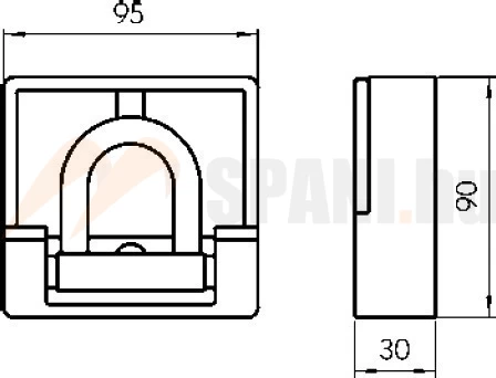 Rögzítő fül hegeszthető
