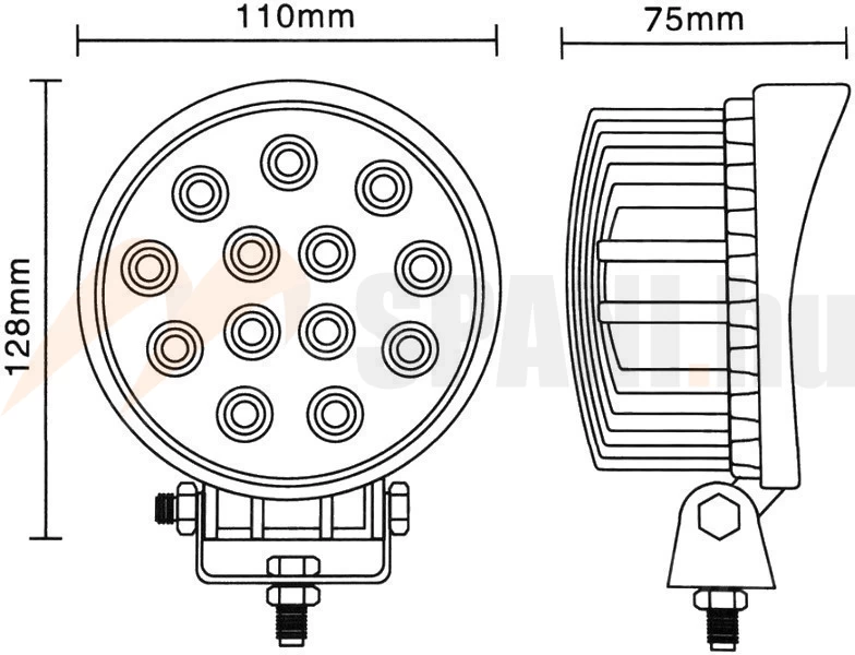 Munkalámpa LED 13x 3W