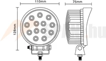 Munkalámpa LED 13x3W 2800Lm