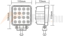 Munkalámpa LED 16x3W 3071Lm