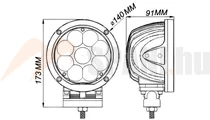 Munkalámpa LED 9x5W 5400Lm