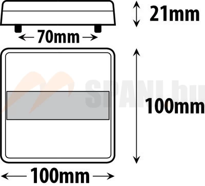 Hátsó lámpa LED kocka 5funkció 12V