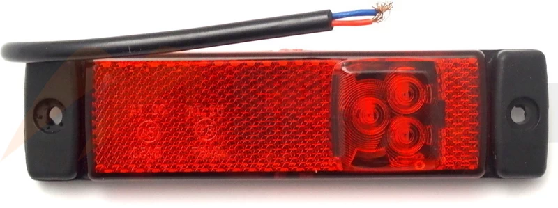 Helyzetjelző 3LED piros LD129 24V