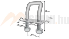 Rögzítő fül U 50x96