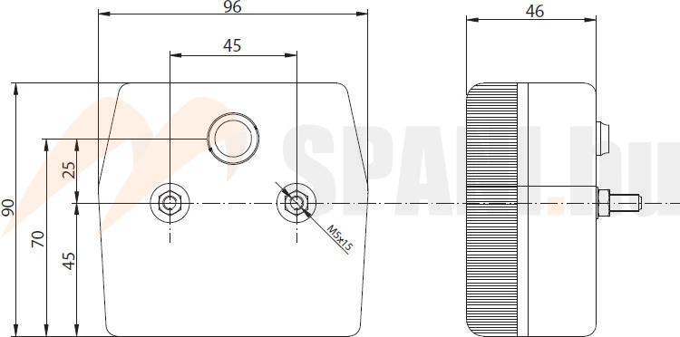 Hátsó lámpa kocka FRISTOM
