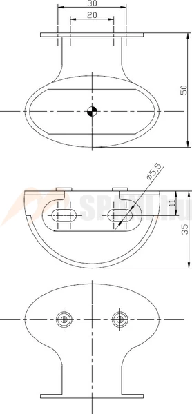 Helyzetjelző tartóval FT012 LED sárga FRISTOM