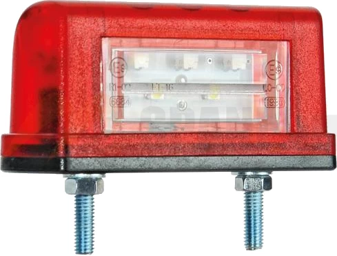 Rendszámtábla világítás piros 2-funk. FT16/A LED FRISTOM