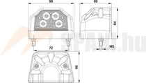 Rendszámtábla világítás LED