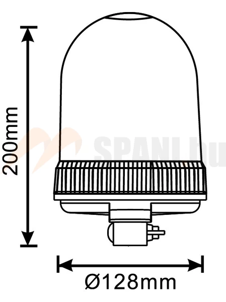 Forgó lámpa LED 24x