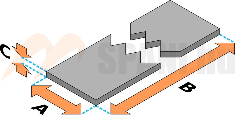 Csúszásgátló lap 3mm 150x800