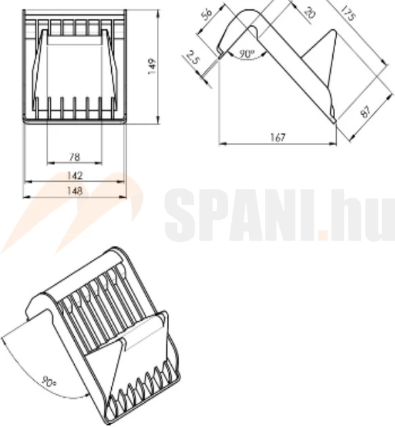 Spanifer élvédő XXL papír 75mm