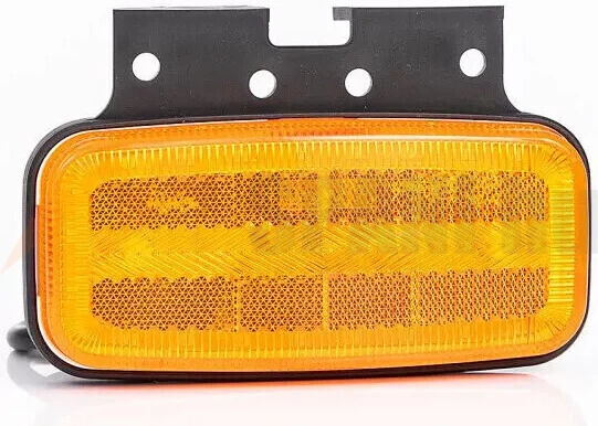 Helyzetjelző sárga LED tartóval 3 funkciós 12-36V FRISTOM