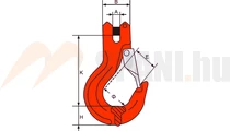 Horog 10mm lánchoz LC63kN