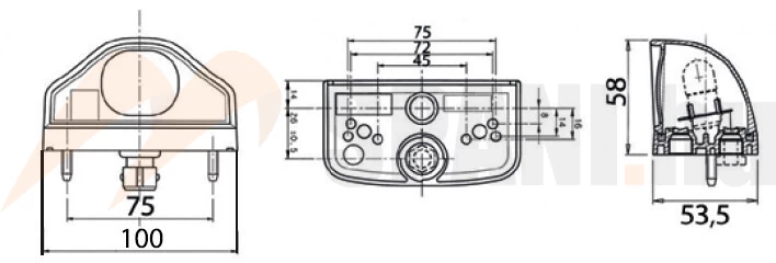 Rendszámtábla világítás izzós VIGNAL